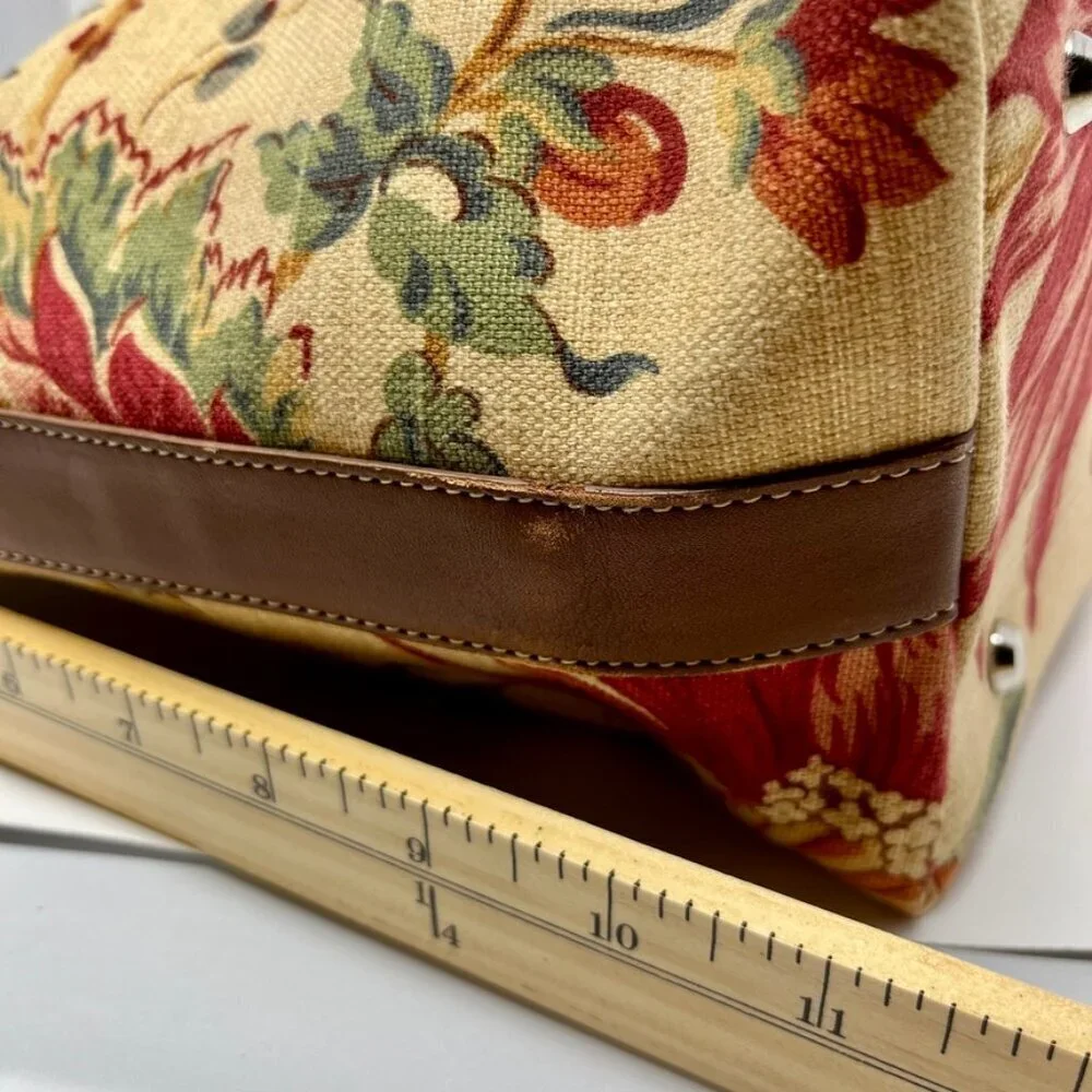 Talbots Floral Canvas Tote & Wristlet Set
